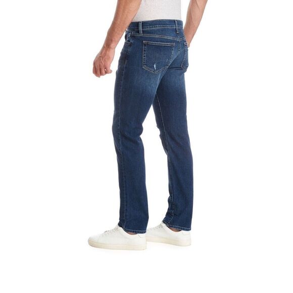 Joes Jeans Size 28x33 Mens Asher Straight Fit Dark Wash Distressed Slim - Picture 2 of 10
